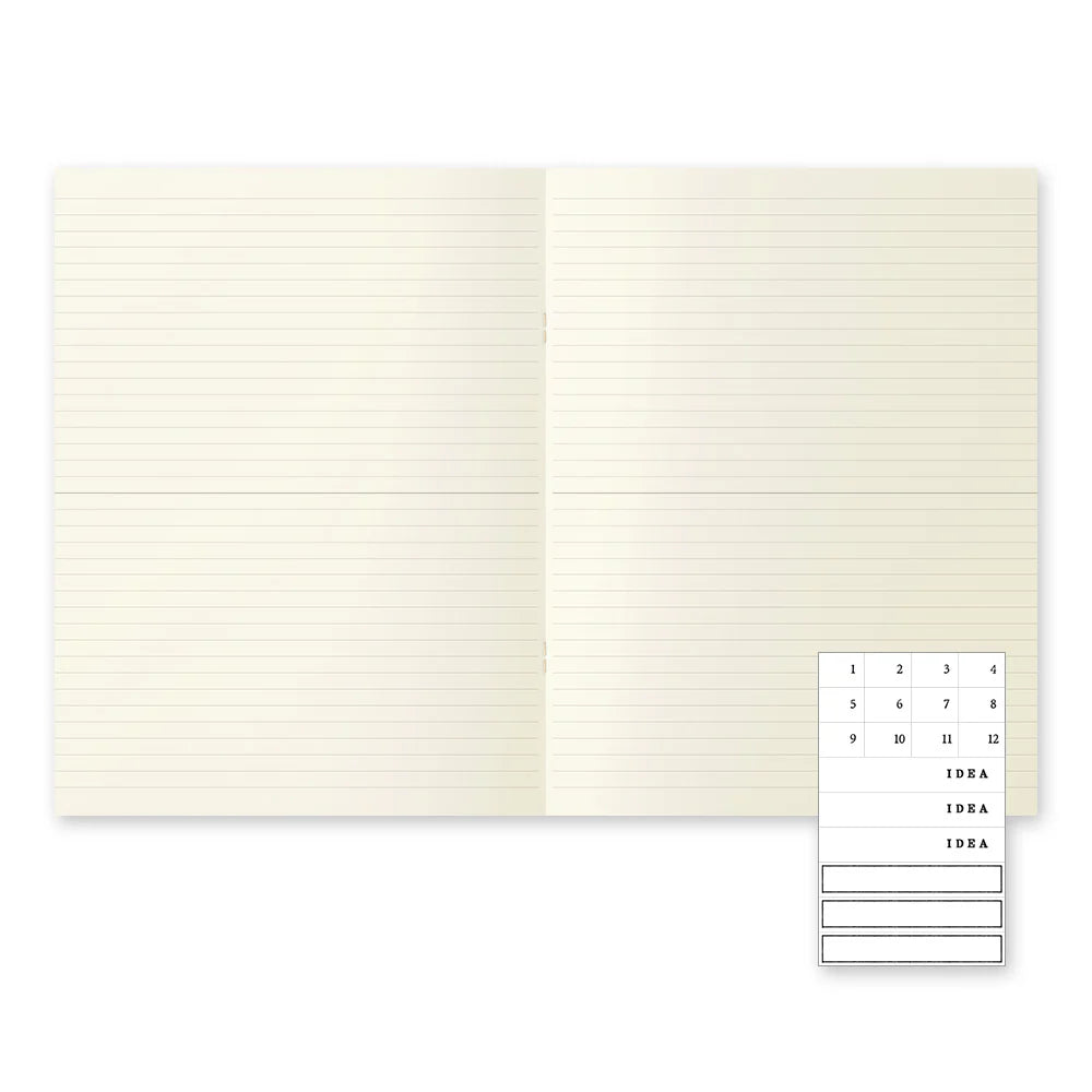 Midori A4 Notebook Light 3 Pack - Lined