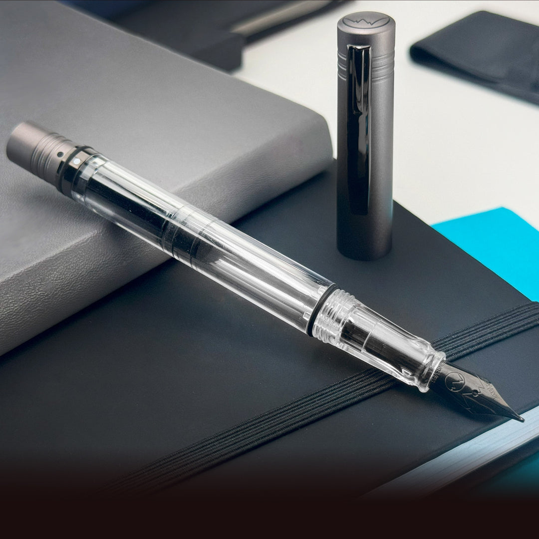 Monteverde USA MP1 Piston Filling System Fountain Pen - Coal Grey