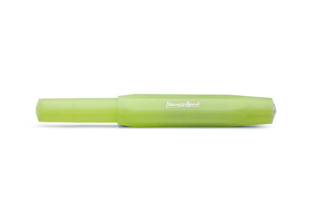 Kaweco Frosted Sport Fountain Pen - Fine Lime