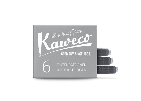 Kaweco Ink Cartridges 6-Pack Smoky Grey
