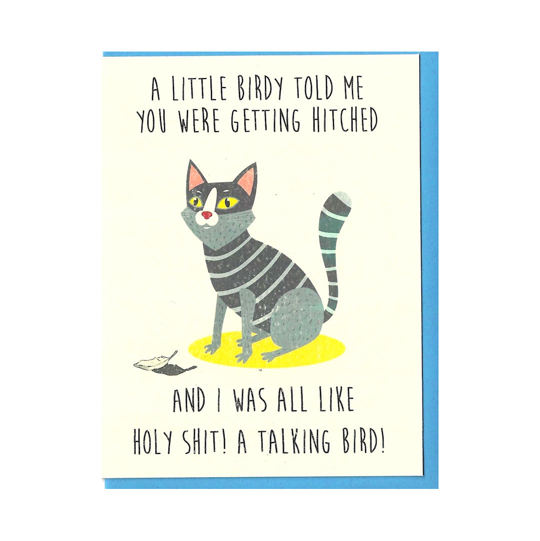 Maggie's Farm Greeting Card- Little Birdy Told Me