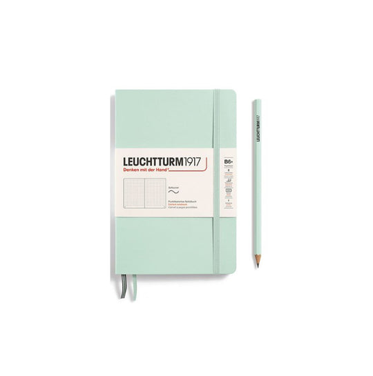 LEUCHTTURM1917 Paperback Notebook B6+ Softcover - Mint Green