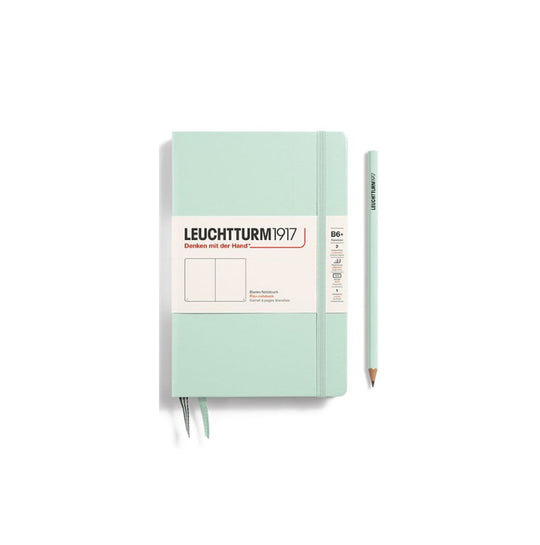 LEUCHTTURM1917 Paperback Notebook B6+ Hardcover - Mint Green