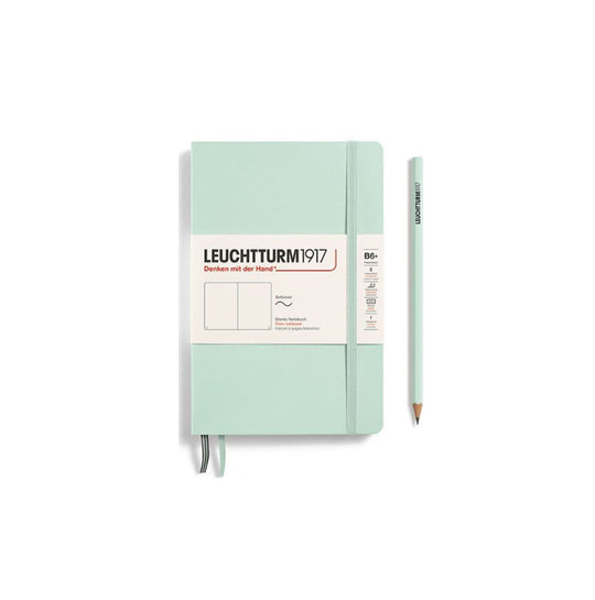 LEUCHTTURM1917 Paperback Notebook B6+ Softcover - Mint Green