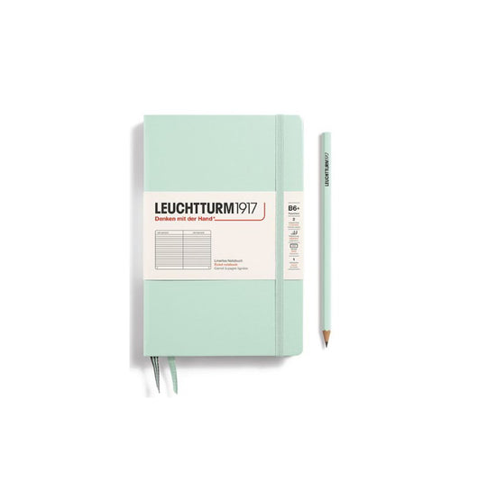 LEUCHTTURM1917 Paperback Notebook B6+ Hardcover - Mint Green