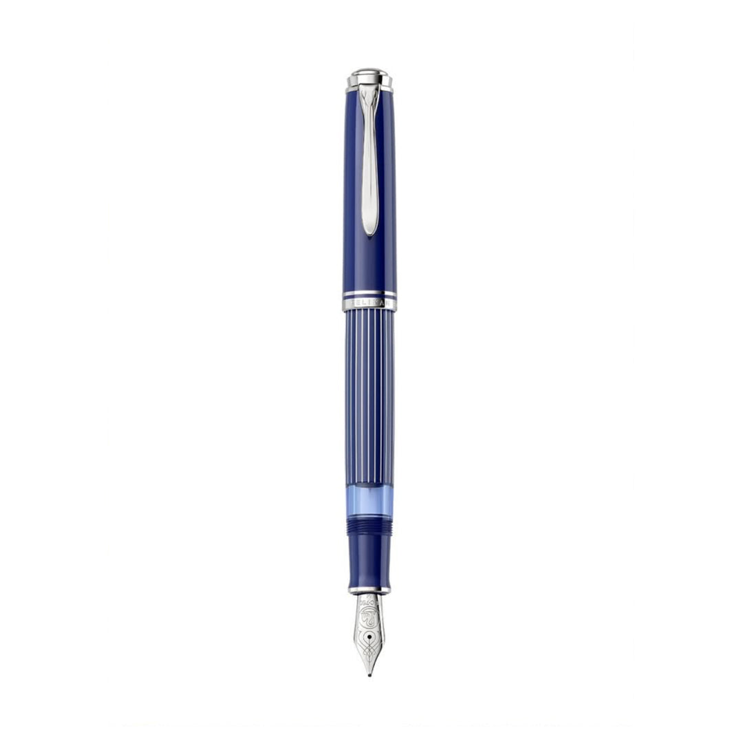 Pelikan Souverän® M815 Metal Striped Blue Fountain Pen - Limited Edition 2025
