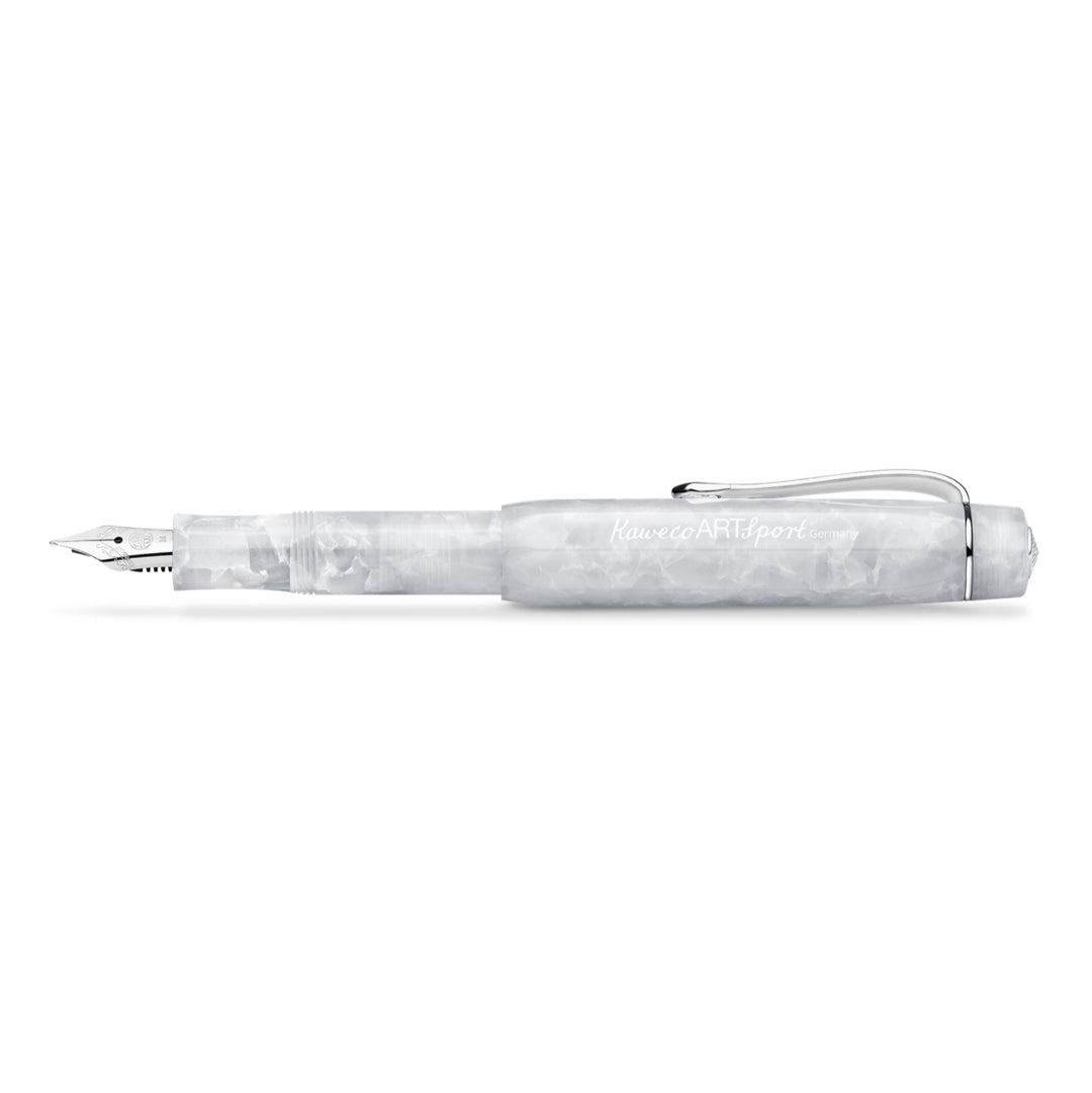 Kaweco Art Sport Fountain Pen- White Mineral