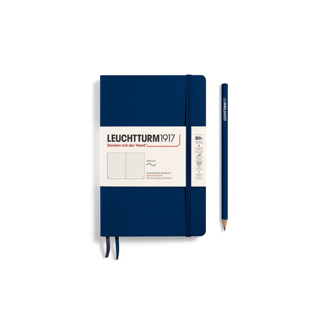 LEUCHTTURM1917 Paperback Notebook B6+ Softcover - Navy