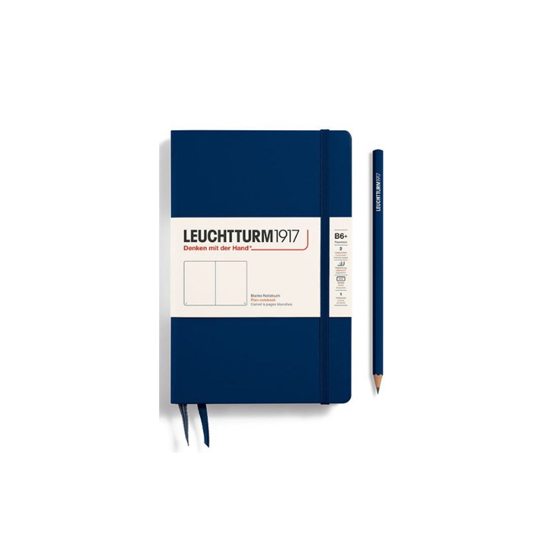 LEUCHTTURM1917 Paperback Notebook B6+ Hardcover - Navy