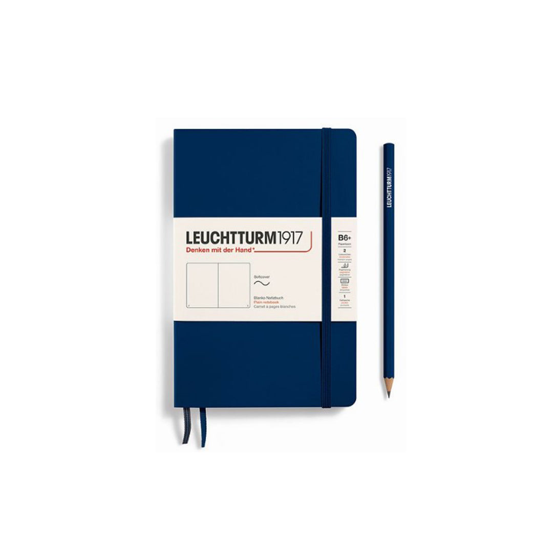 LEUCHTTURM1917 Paperback Notebook B6+ Softcover - Navy