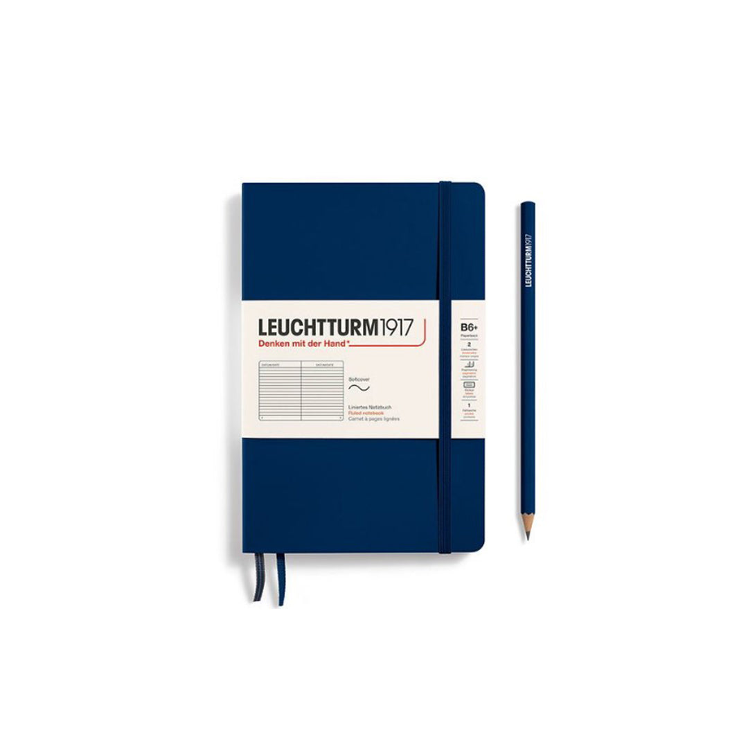 LEUCHTTURM1917 Paperback Notebook B6+ Softcover - Navy