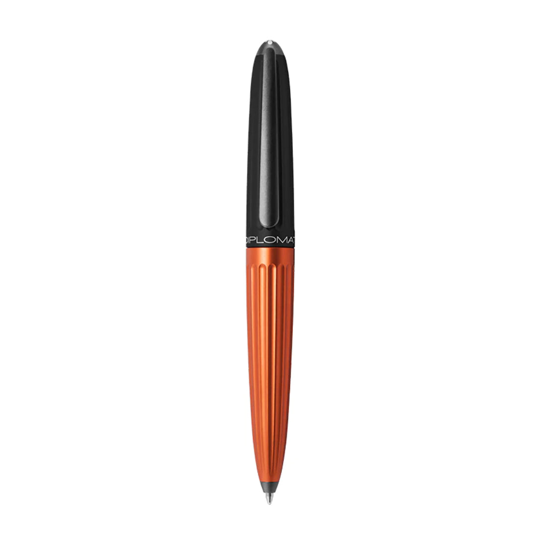 Diplomat Aero Rollerball Pen - Black/Orange