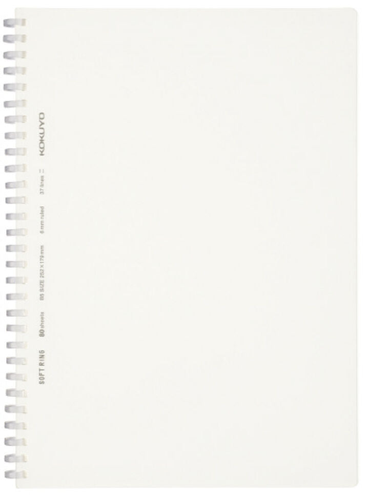 KOKUYO B5 Notebook Soft Ring Note Clear B Ruled