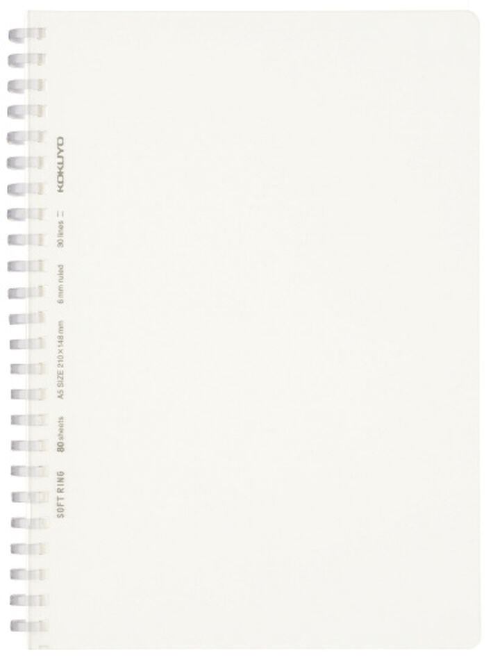 KOKUYO A5 Notebook Soft Ring Note Clear B Ruled