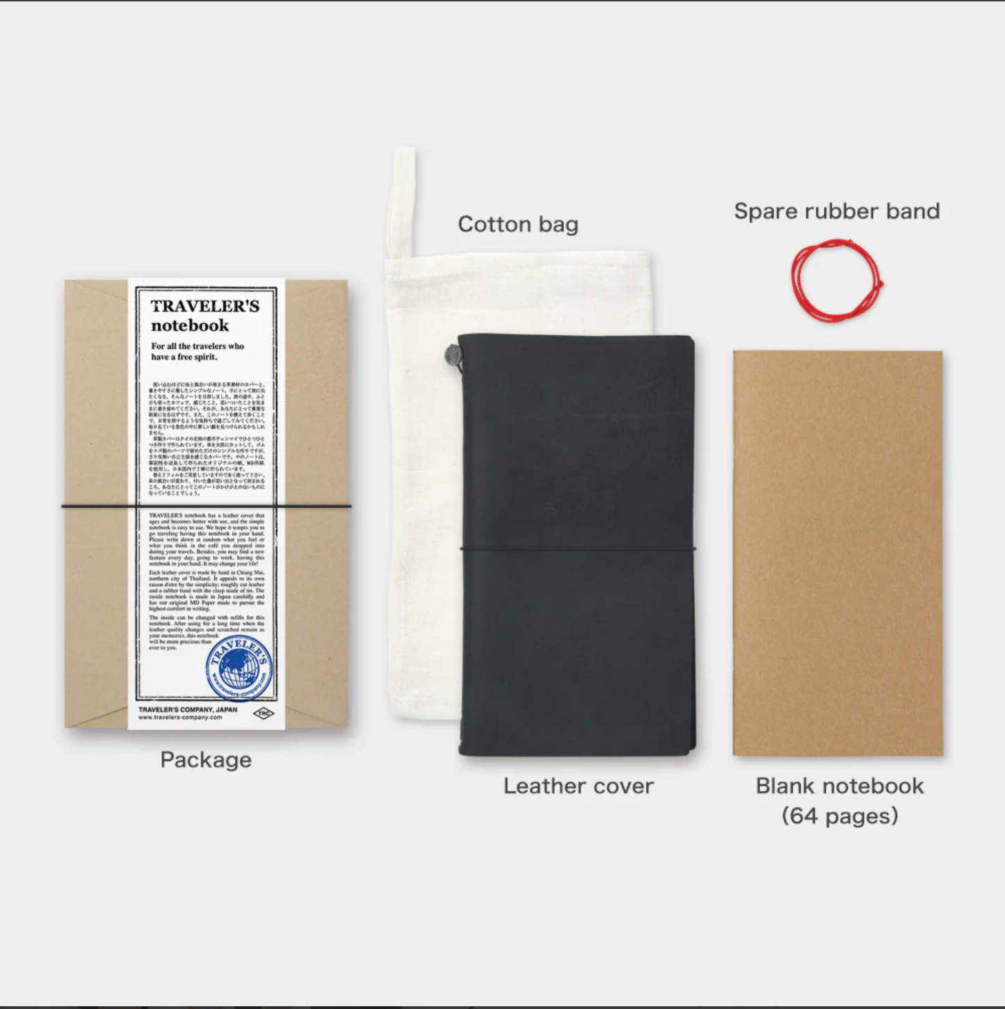 TRAVELER'S notebook Regular - Black