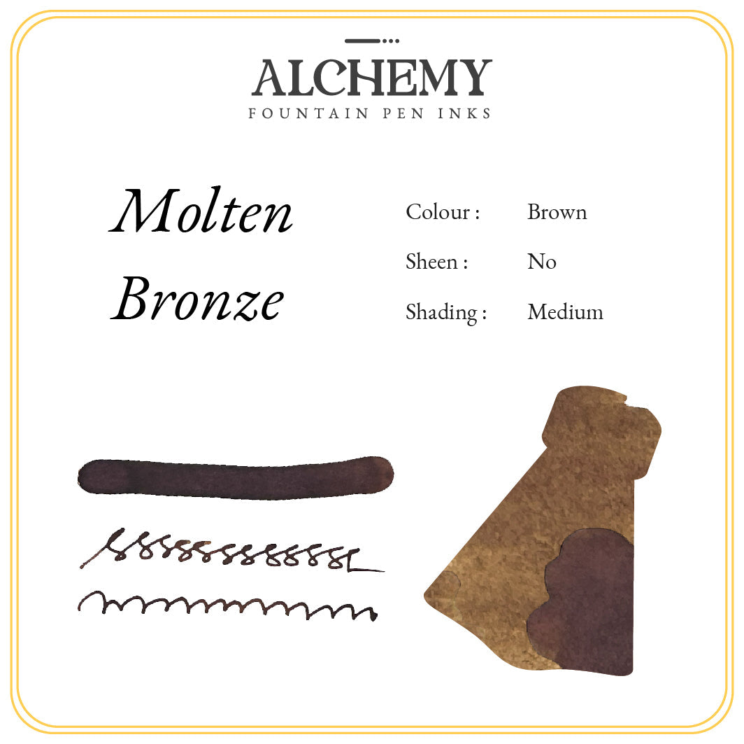 Alchemy Fountain Pen Ink - Molten Bronze