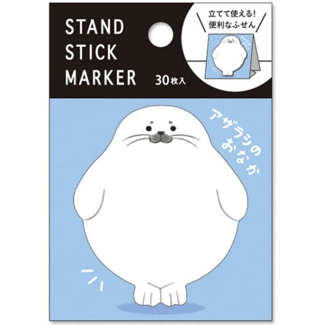 Mind Wave Sticky Notes Seal's Tummy Stand Stick Marker
