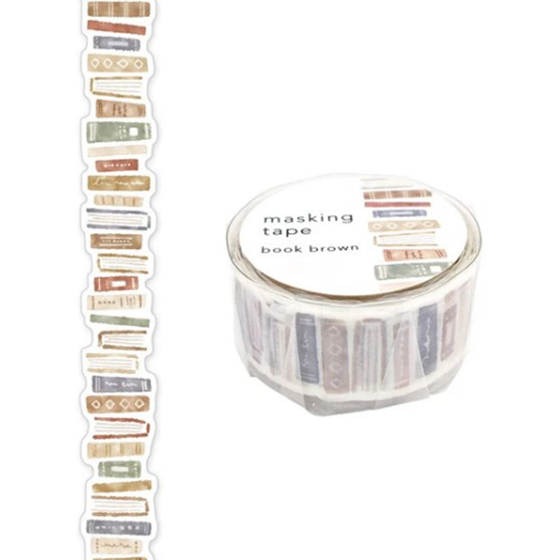 Mind Wave Washi Tape Brown book Die-cut