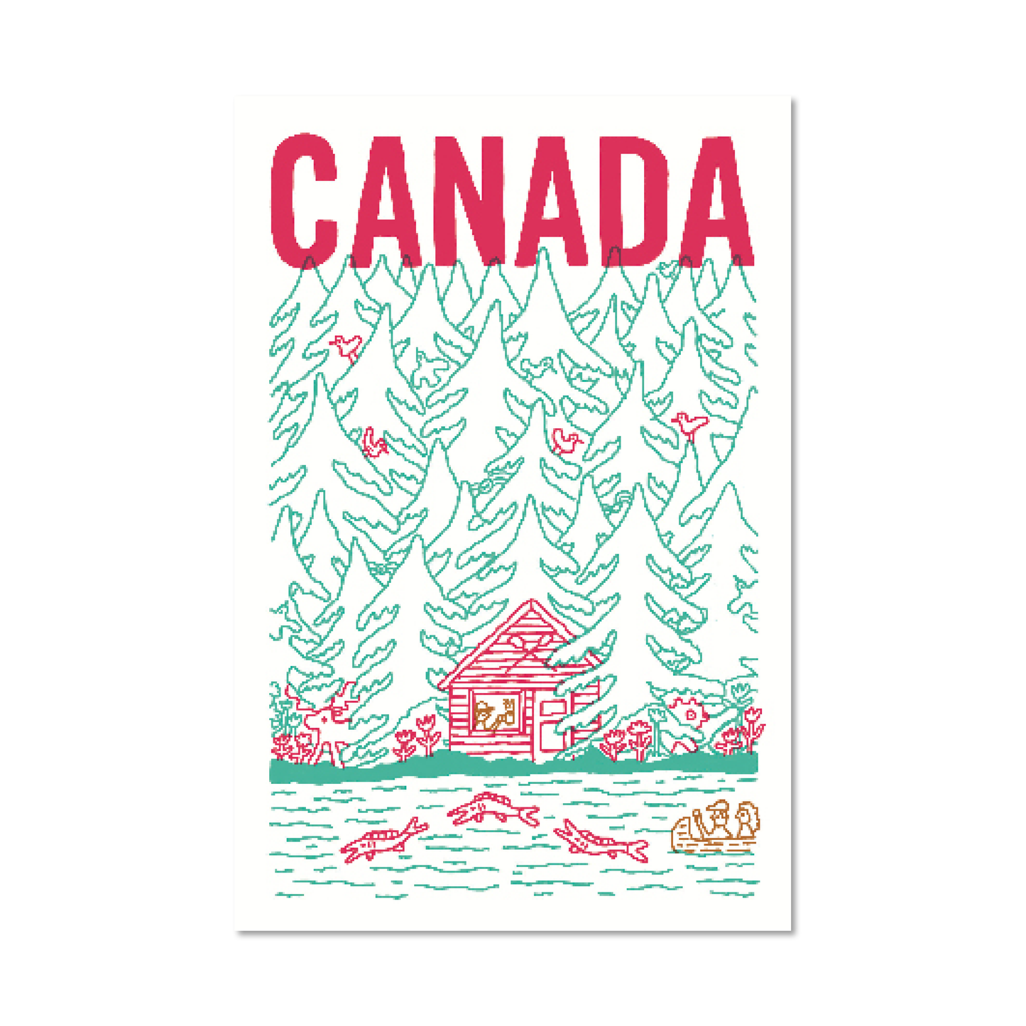 CABANE AU CANADA — Postcard