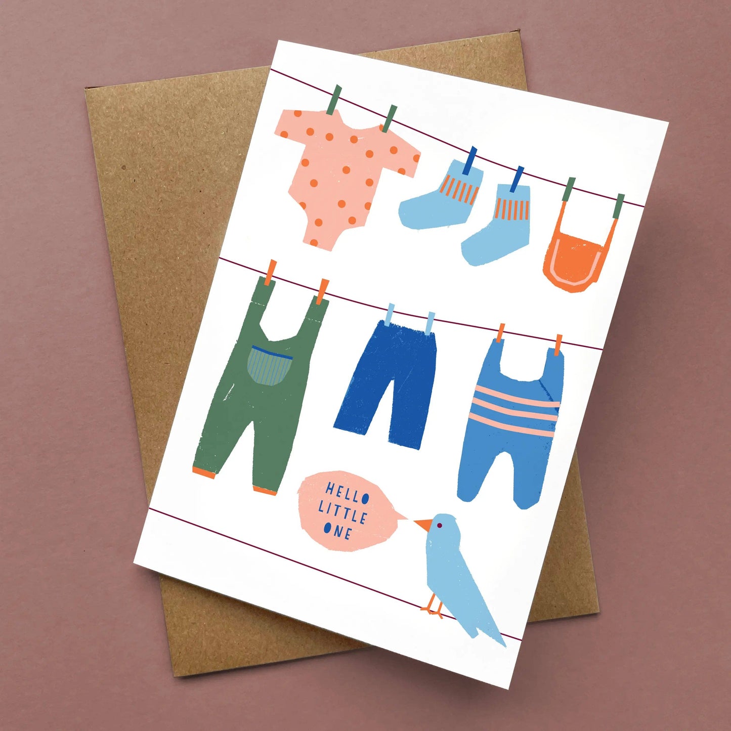Greeting Card Hello Little One
