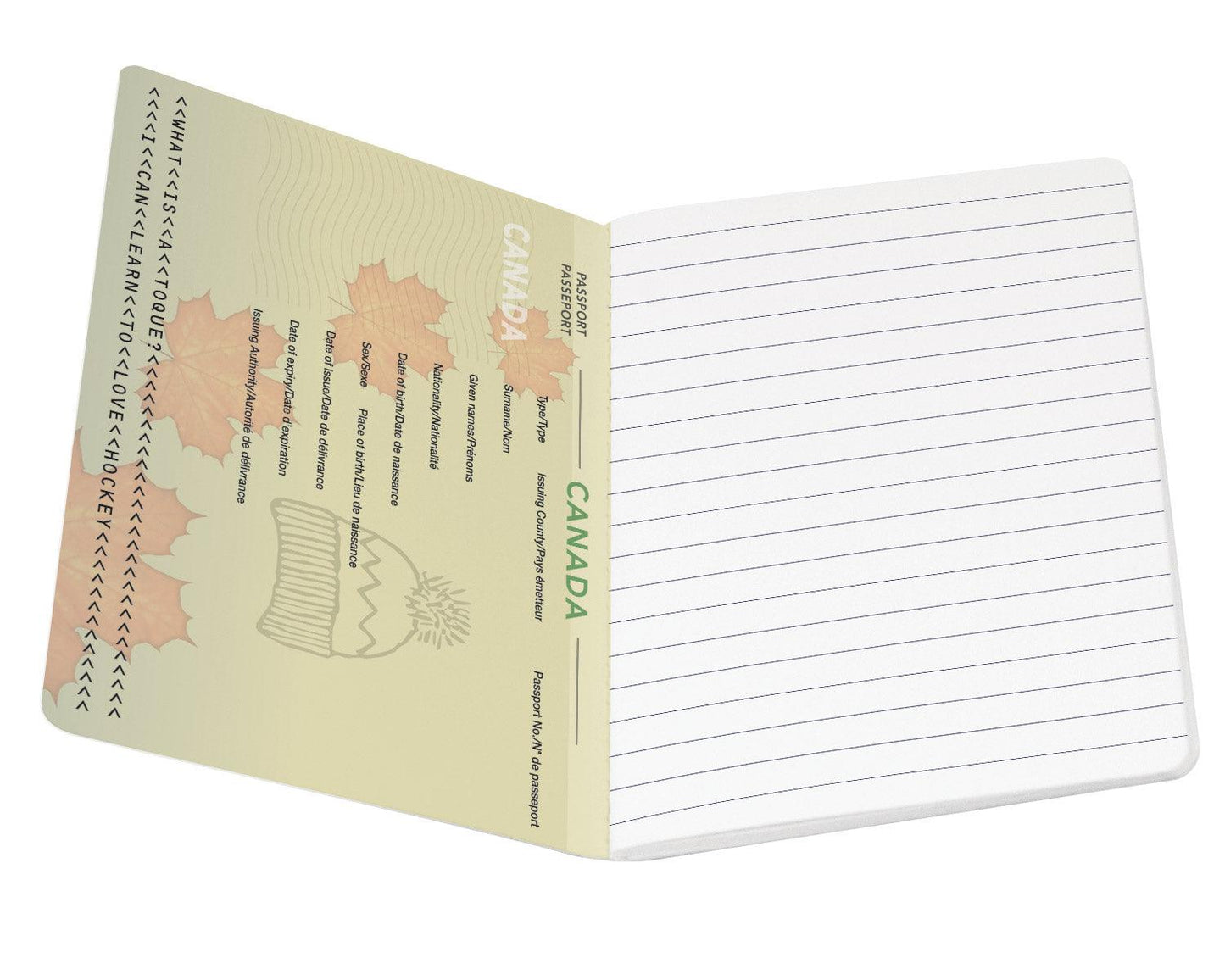 The Unemployed Philosophers Guild Canada Passport Notebook