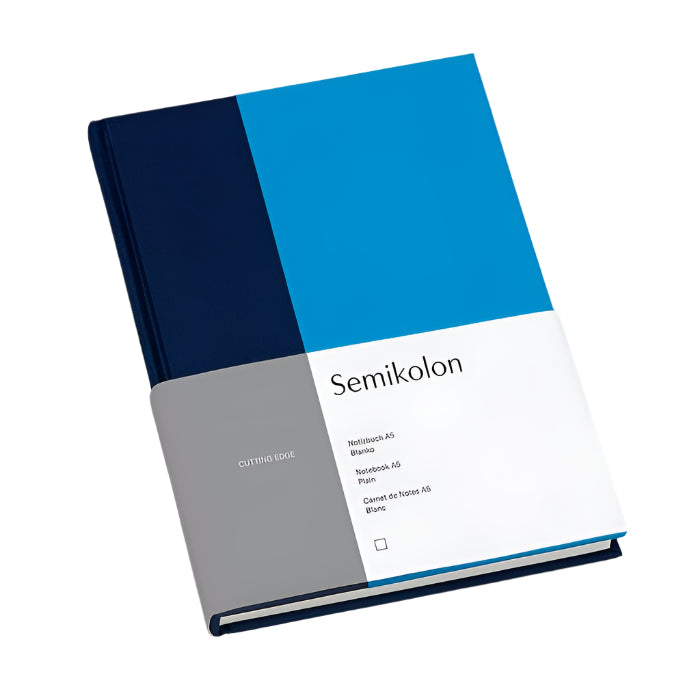 Semikolon Cutting Edge Notebook A5 Marine Aqua