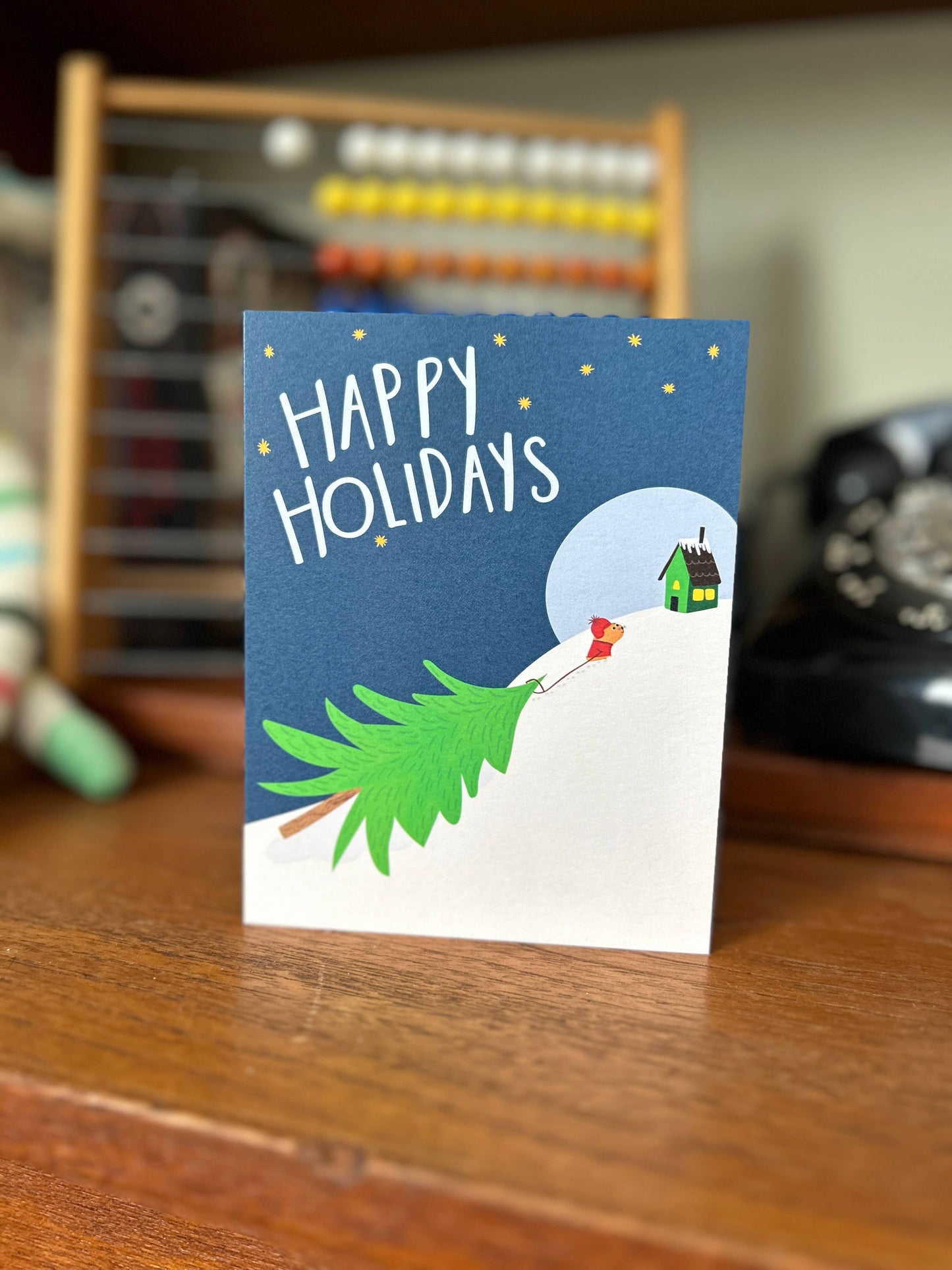 Happy Holidays I'll Be Home for Christmas Greeting Card