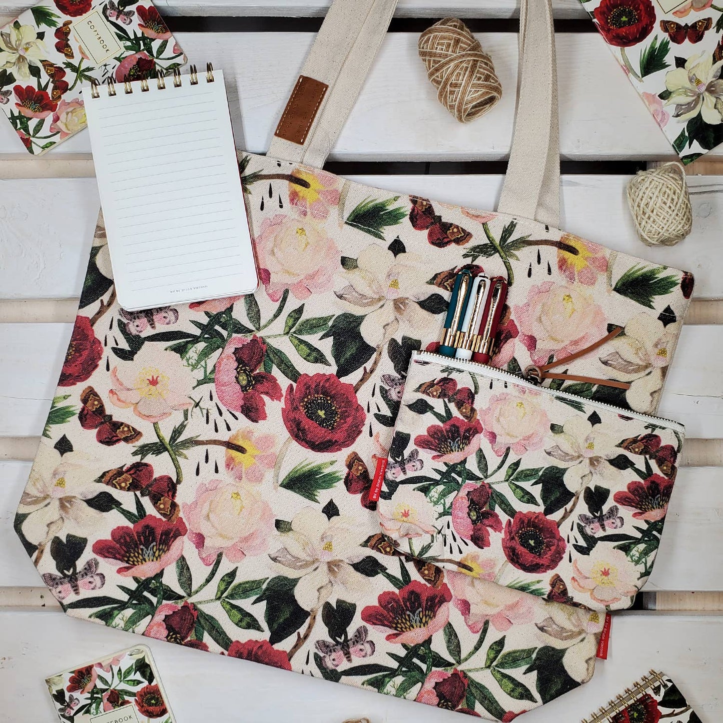 Tote Bag Canvas - Peonies