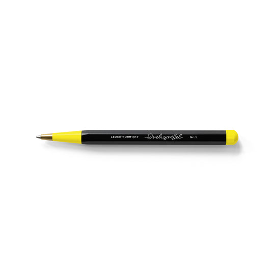 LEUCHTTURM1917 Drehgriffel Nr. 1 Gel Pen Bauhaus Edition- Black/Lemon
