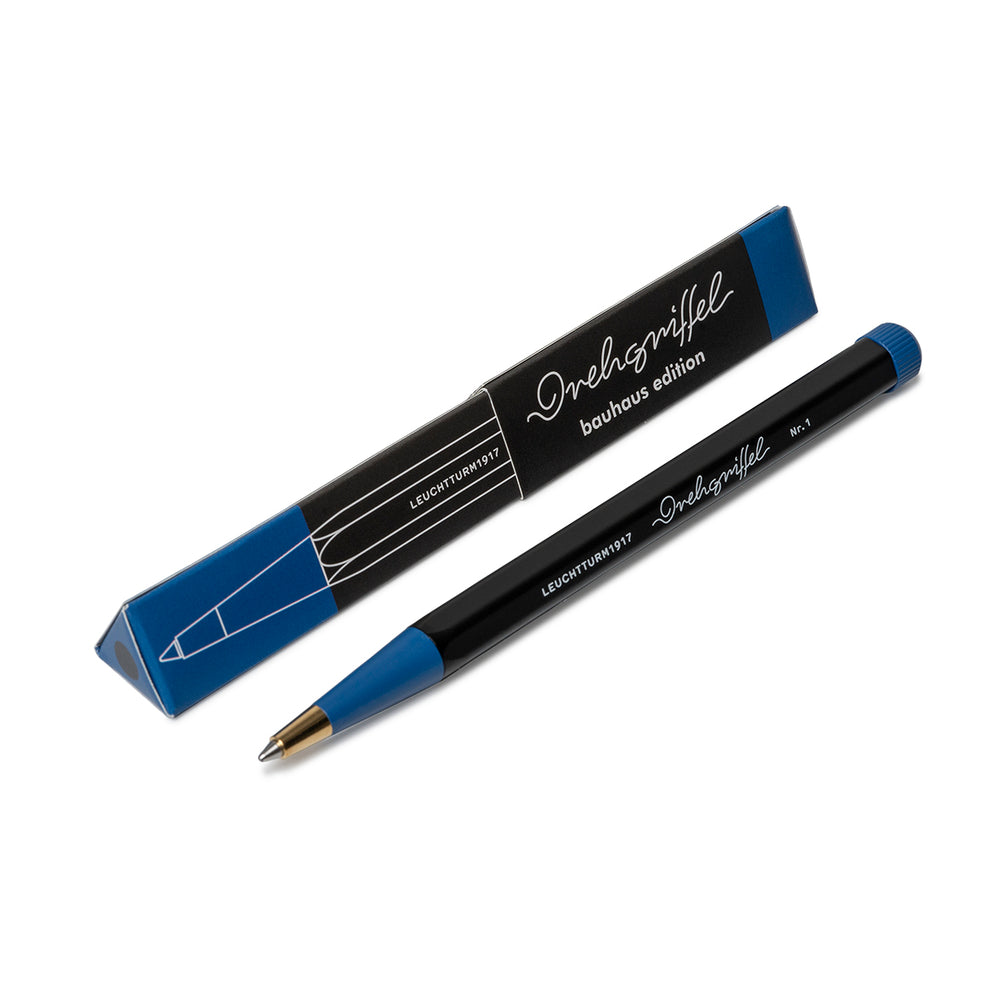 LEUCHTTURM1917 Drehgriffel Nr. 1 Gel Pen Bauhaus Edition- Black/Royal Blue