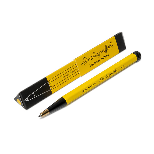 LEUCHTTURM1917 Drehgriffel Nr. 1 Gel Pen Bauhaus Edition- Lemon/Black