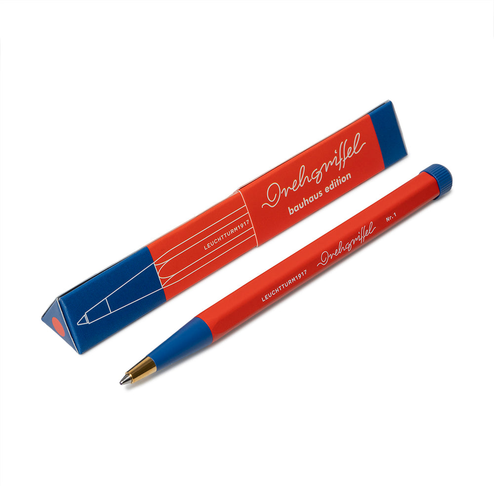 LEUCHTTURM1917 Drehgriffel Nr. 1 Gel Pen Bauhaus Edition- Red/Royal Blue