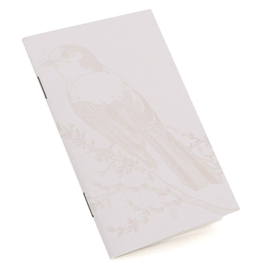 Monochromatic Birds - Pocket size Set of 3 Notebook: Plain Pages