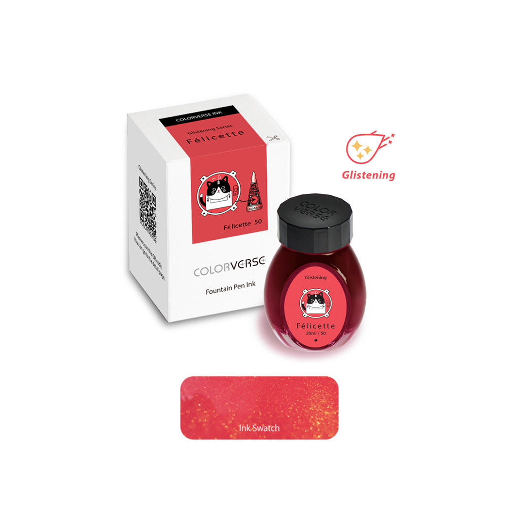 Colorverse Fountain Pen Ink Glistening Series- Felicette 50