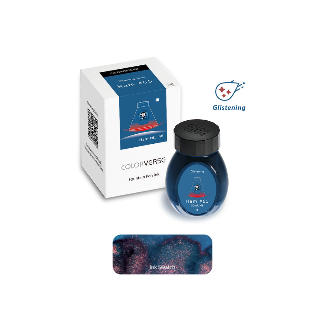 Colorverse Fountain Pen Ink Glistening Series- Ham#65 48