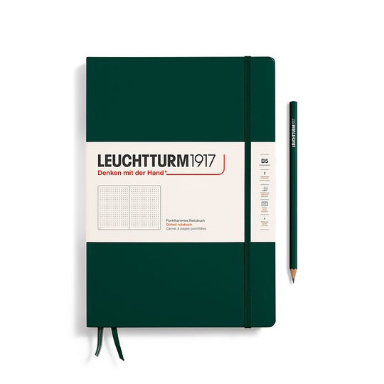 Leuchtturm1917 Notebooks Hardcover Composition B5 - Forest Green
