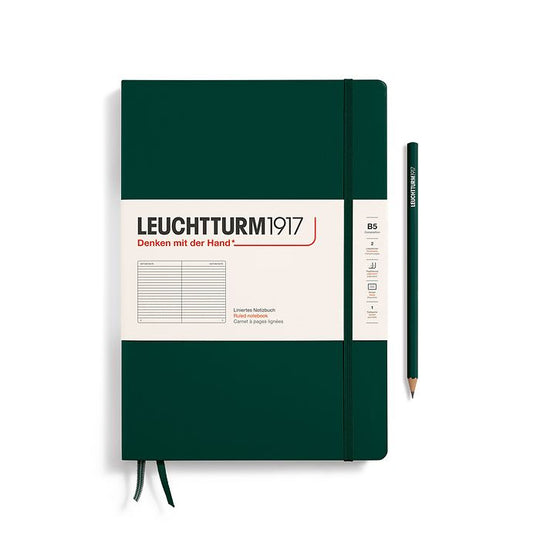 Leuchtturm1917 Notebooks Hardcover Composition B5 - Forest Green