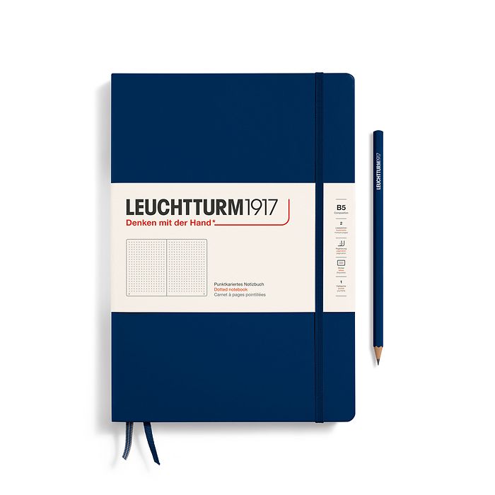 LEUCHTTURM1917 Notebooks Hardcover Composition B5 - Navy