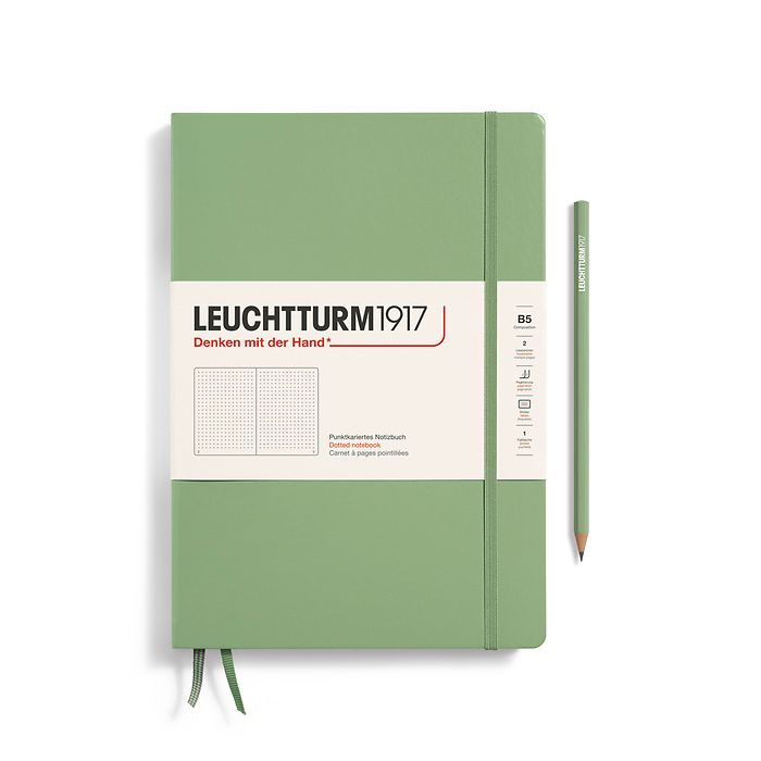 Leuchtturm1917 Notebooks Hardcover Composition B5 - Sage