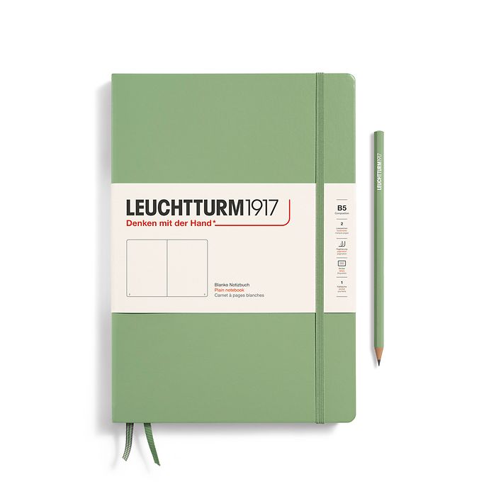 Leuchtturm1917 Notebooks Hardcover Composition B5 - Sage