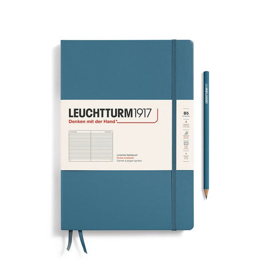 Leuchtturm1917 Notebooks Hardcover Composition B5 - Stone Blue