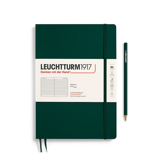 Leuchtturm1917 Notebooks Softcover Composition B5 - Forest Green