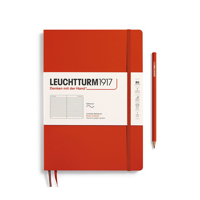 Leuchtturm1917 Notebooks Softcover Composition B5 - Fox Red