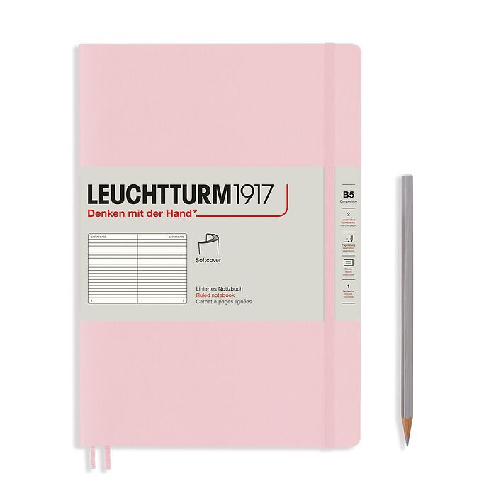 Leuchtturm1917 Notebooks Softcover Composition B5 - Powder