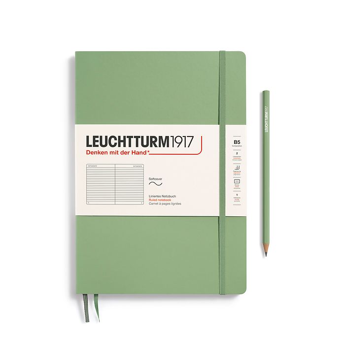 Leuchtturm1917 Notebooks Softcover Composition B5 - Sage