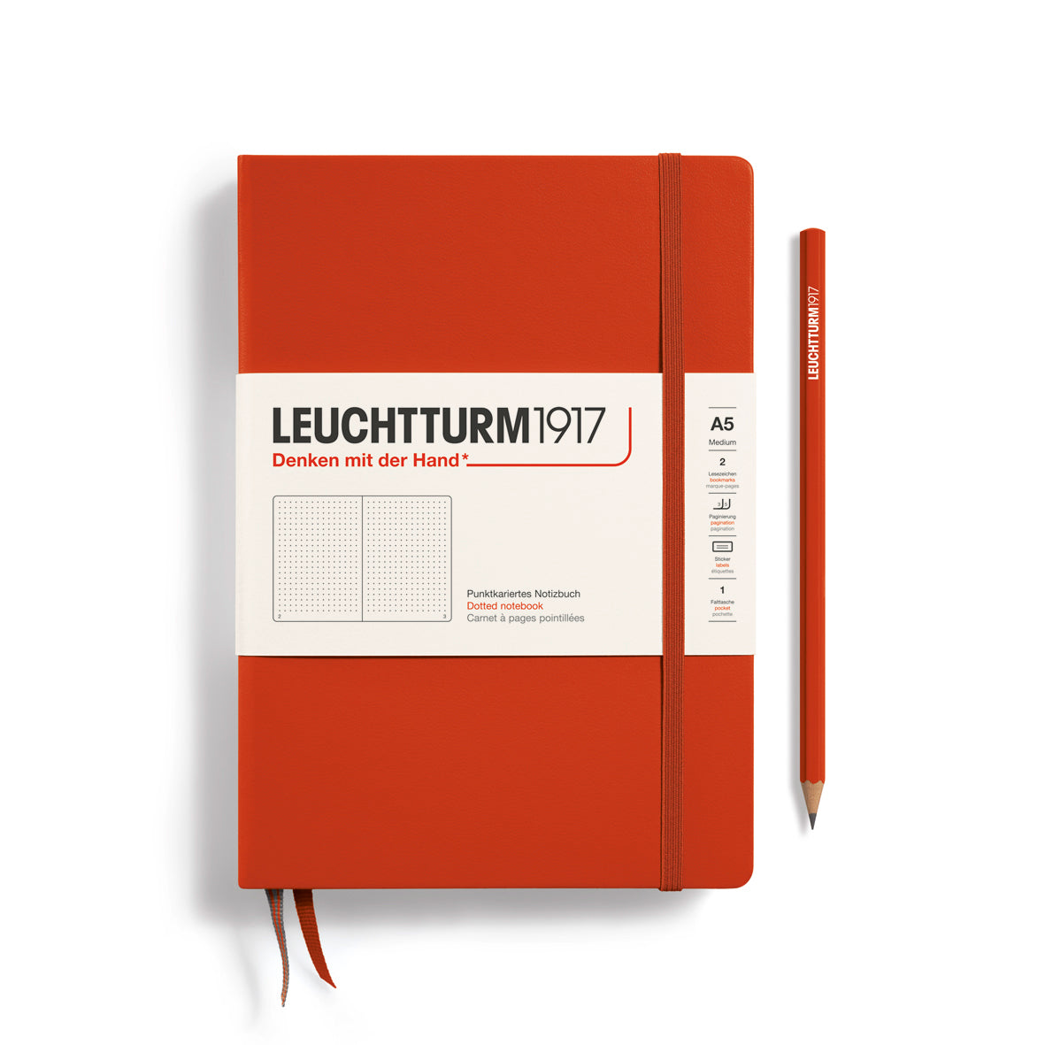 Leuchtturm1917 A5 Medium Hardcover - Fox Red