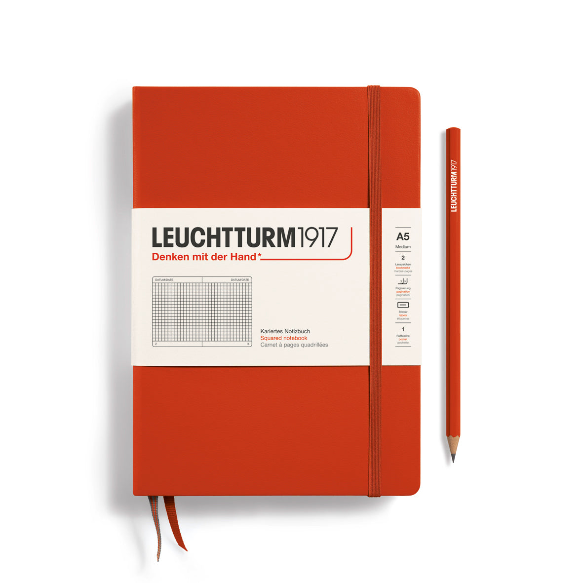 Leuchtturm1917 A5 Medium Hardcover - Fox Red