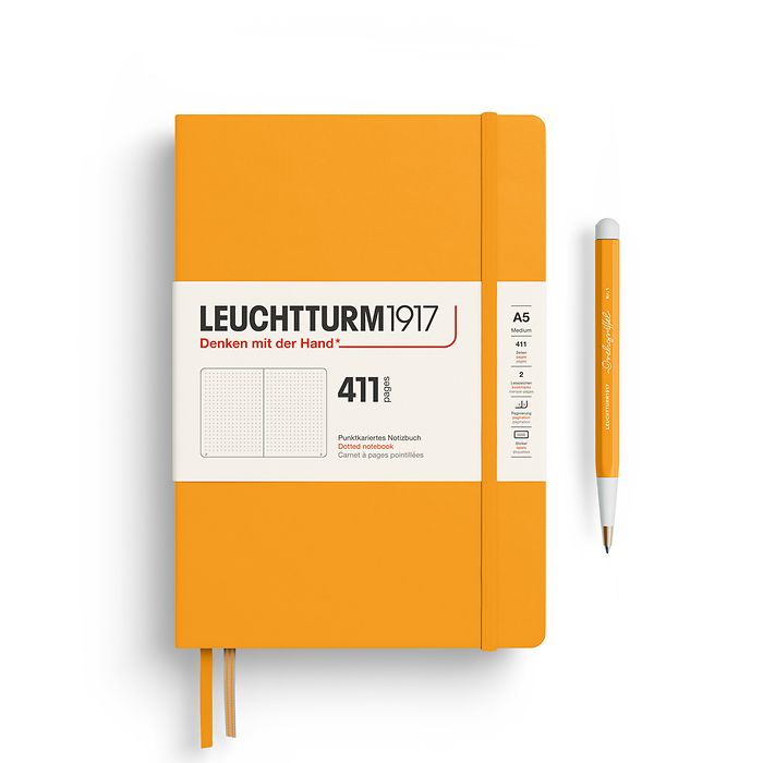 Leuchtturm1917 Notebook 411 Medium A5 Hardcover - Rising Sun