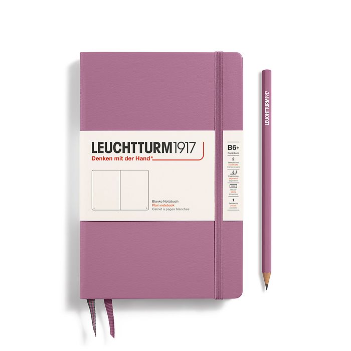 LEUCHTTURM1917 Paperback Notebook B6+ Hardcover - Dusty Rose