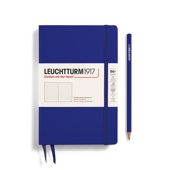 LEUCHTTURM1917 Paperback Notebook B6+ Hardcover - Ink